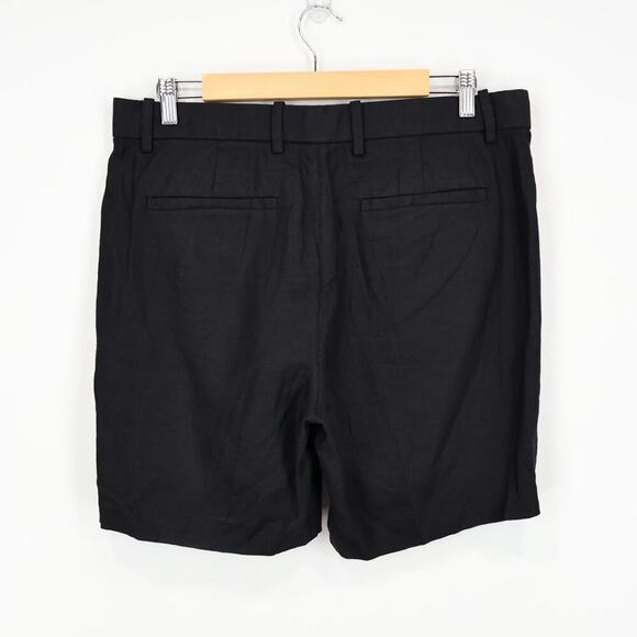 Everlane Men's 7" Linen Trouser Short Black Size 33 NWOT - Picture 3 of 7